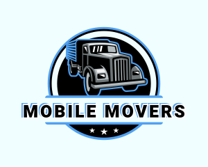 Automotive Truck Courier logo design