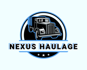 Automotive Truck Courier logo design