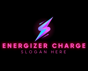 Lightning Bolt Charge logo design