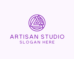 Digital Studio Triangle logo design