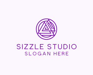 Digital Studio Triangle logo design