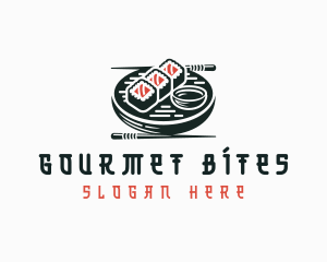 Gourmet Asian Sushi logo design