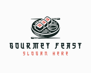 Gourmet Asian Sushi logo design