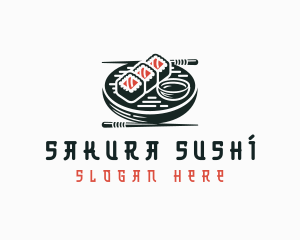 Gourmet Asian Sushi logo design