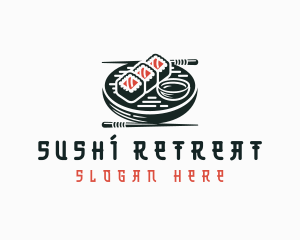 Gourmet Asian Sushi logo design