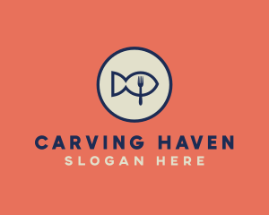 Fish Seafood Restaurant logo design