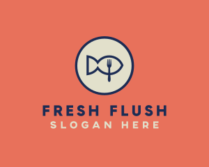 Fish Seafood Restaurant logo design