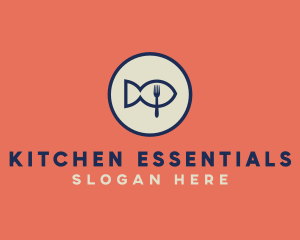 Fish Seafood Restaurant logo design