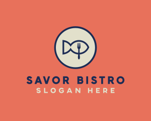 Fish Seafood Restaurant logo design