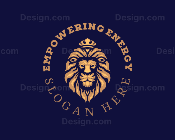 Luxury Lion Crown Logo