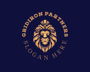 Luxury Lion Crown Logo