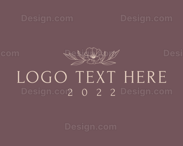 Aesthetic Floral Fashion Logo