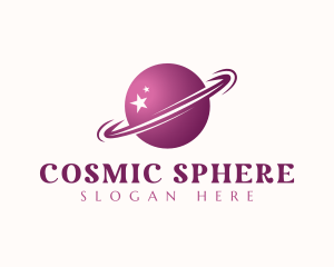 Star Planet Sphere Orbit logo design