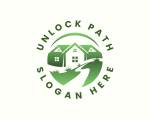 Path Landscaping Realty logo design