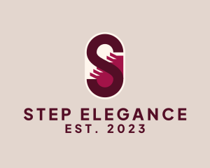 Staircase Steps Letter S logo design