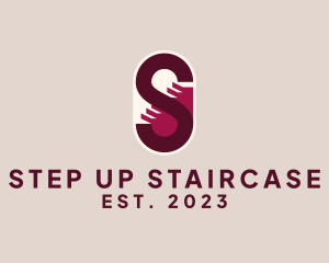 Staircase Steps Letter S logo