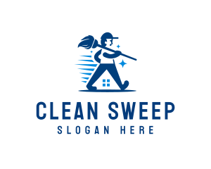 Janitor Sanitation Mop logo