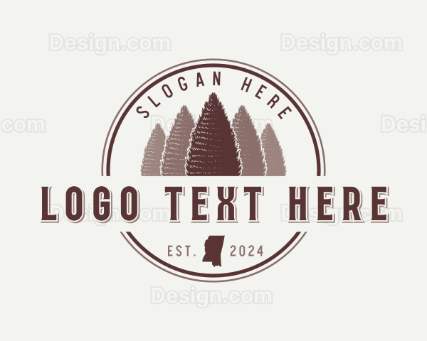 Mississippi Cedar Tree Logo