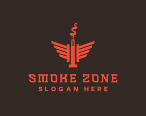 Nicotine Vape Wing logo design