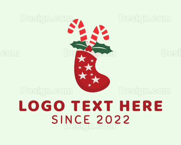 Candy Cane Socks Logo