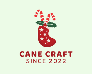 Candy Cane Socks logo design