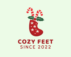 Candy Cane Socks logo design