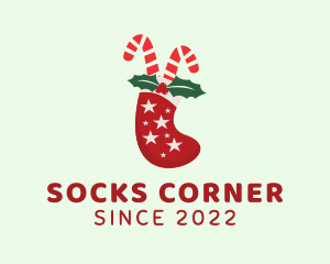 Candy Cane Socks logo