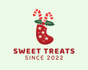 Candy Cane Socks logo design