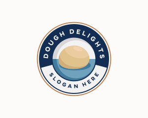 Dough Baking Ingredient logo design