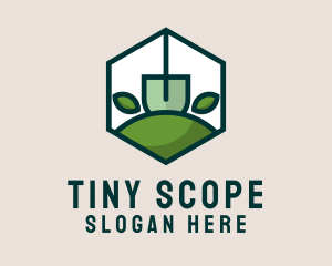 Hexagon Gardener Tool  logo design