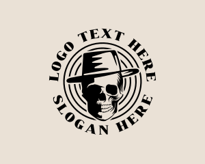 Indie - Hat Skull Menswear logo design