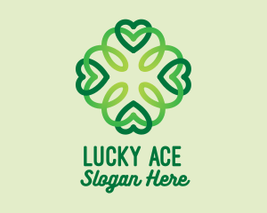 Lucky Clover Pattern logo design