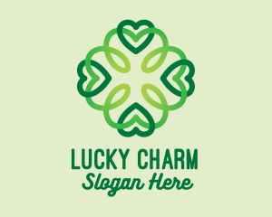 Lucky Clover Pattern logo design