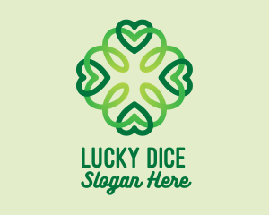 Lucky Clover Pattern logo design