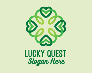 Lucky Clover Pattern logo design