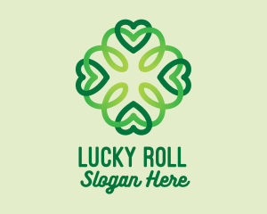 Lucky Clover Pattern logo design