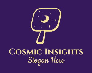 Yellow Cosmic Mirror logo design