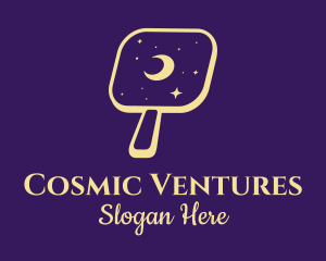 Yellow Cosmic Mirror logo design