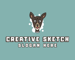 Dog Pet Cartoon  logo design