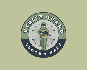 Military Soldier Infantry logo design