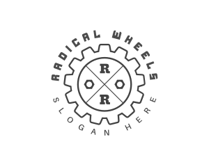 Mechanical Wheel Gear logo design