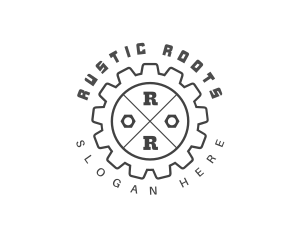 Mechanical Wheel Gear logo design