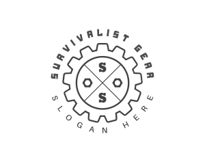 Mechanical Wheel Gear logo design