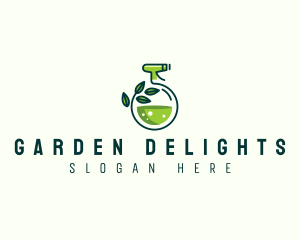 Organic Cleaning Sprayer logo design