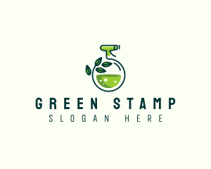 Organic Cleaning Sprayer logo design