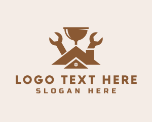 House - Home Plumbing Tools logo design