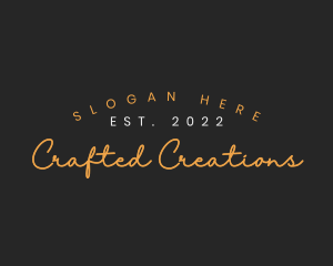 Simple Cursive Firm logo design