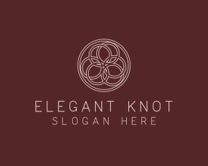 Geometric Circle Knot  logo design