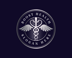 Caduceus Health Clinic logo design