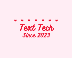 Lovely Heart Text logo